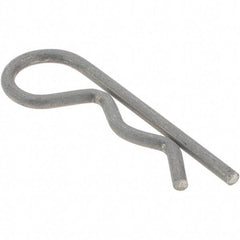 Value Collection - 5/16 to 3/8" Shaft Diam, 1-7/16" Long, 0.073" Wire Diam, Hair Pin Cotter - Grades 302 & 18-8 Stainless Steel, Zinc-Plated Finish - Exact Tool & Supply