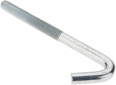 Value Collection - 1/2-13, 6" OAL Bent Anchor Bolt - Grade 2 Steel - Exact Tool & Supply