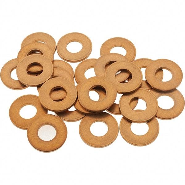 Value Collection - 1/4" Screw, Silicon Bronze Standard Flat Washer - 5/16" ID x 11/16" OD, 1-1/16" Thick - Exact Tool & Supply