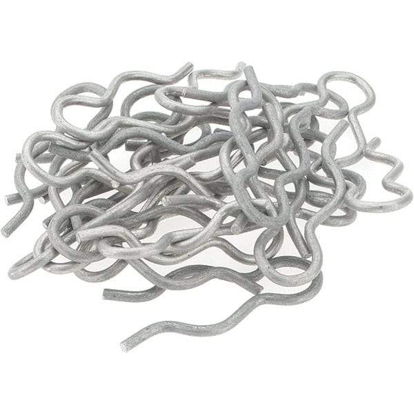 Value Collection - 21/32" Groove, 1-13/16" Long, Stainless Steel Hair Pin Clip - 0.093" Clip Diam, 3/4" Shaft Diam, Grade 302 & 18-8 - Exact Tool & Supply