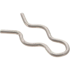 Value Collection - 9/64" Groove, 1/2" Long, Stainless Steel Hair Pin Clip - 0.031" Clip Diam, 3/16" Shaft Diam, Grade 302 & 18-8 - Exact Tool & Supply