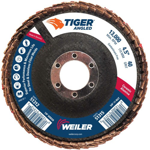 4 1/2 TIGER ANGLED CERAM - Exact Tool & Supply