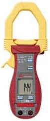 Amprobe - 2740452, CAT III, Digital Average Responding Clamp Meter with 1.9685" Clamp On Jaws - 600 VAC/VDC, 800 AC Amps, 1000 DC Amps, Measures Voltage, Capacitance, Current, Resistance - Exact Tool & Supply
