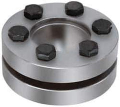 Climax Metal Products - M5 Thread, 30mm Bore Diam, 2.362" OD, Shaft Locking Device - 7 Screws, 6,422 Lb Axial Load, 2.362" OAW, 0.63" Thrust Ring Width, 316 Ft/Lb Max Torque - Exact Tool & Supply