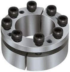 Climax Metal Products - M6 Thread, 1-7/16" Bore Diam, 2.559" OD, Shaft Locking Device - 8 Screws, 10,024 Lb Axial Load, 2.559" OAW, 0.669" Thrust Ring Width, 600 Ft/Lb Max Torque - Exact Tool & Supply