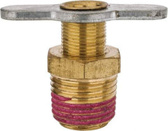 Value Collection - Steel Wing Nut Valve Drain Cock & Shutoff Valve - 1/2 Thread, 200 Max psi - Exact Tool & Supply