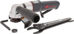Ingersoll-Rand - 4-1/2" Wheel Diam, 12,000 RPM, Pneumatic Angle & Disc Grinder - 5/8-11 Spindle, 41 CFM, Rear Exhaust - Exact Tool & Supply