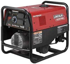 Lincoln Electric - Portable Welder/Generators; Horse Power: 10 ; Horsepower: 10; 10 ; Height (Inch): 25-1/2 ; Length (Inch): 31-1/2; 31-1/2 in ; Width (Inch): 21 - Exact Tool & Supply