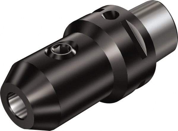 Sandvik Coromant - C6 Outside Modular Connection, 3/4" Hole Diam, Capto to Weldon Straight Shank Adapter - 65.02mm Projection, 35.8mm Nose Diam, 103.024mm OAL, Through Coolant - Exact Tool & Supply