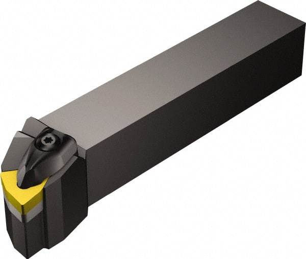 Sandvik Coromant - DWLNR/L, Left Hand Cut, -5° Lead Angle, 32mm Shank Height x 32mm Shank Width, Negative Rake Indexable Turning Toolholder - 170mm OAL, WNMG 08 04 08, WNMG 432 Insert Compatibility, Series T-Max P - Exact Tool & Supply
