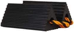 Value Collection - 10" Wide x 4-1/2" High x 5" Deep, Rubber Wheel Chock - Type E - Exact Tool & Supply