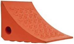 Value Collection - 7" Wide x 6" High x 8" Deep, Urethane Wheel Chock - Type G - Exact Tool & Supply