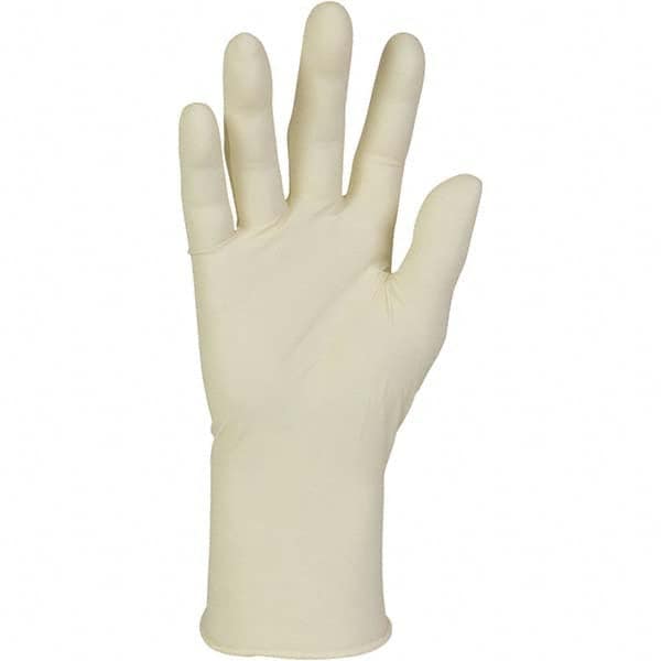 Kimtech - Size M, 6.3 mil, Medical Grade, Powder Free Latex Disposable Gloves - Exact Tool & Supply