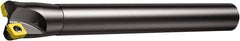 Sandvik Coromant - 42mm Cut Diam, 8mm Max Depth of Cut, 32mm Shank Diam, 9.8425" OAL, Indexable Chamfer & Angle End Mill - Multiple Insert Styles, Cylindrical Shank, 10° Lead Angle, Through Coolant - Exact Tool & Supply