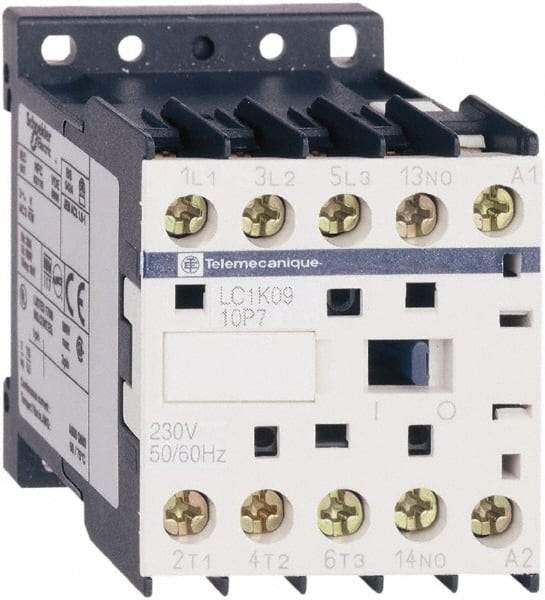 Schneider Electric - 3 Pole, 24 Coil VAC at 50/60 Hz, 16 Amp at 690 VAC, 20 Amp at 440 VAC and 9 Amp at 440 VAC, IEC Contactor - CSA, RoHS Compliant, UL Listed - Exact Tool & Supply