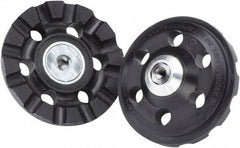 3M - 4" Diam Disc Backing Pad - 3/8" Shank Diam, Hard Density, 15,000 RPM, Roloc TR Compatible - Exact Tool & Supply