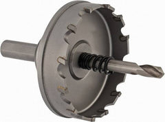 Hougen - 2-3/8" Diam, 1/8" Cutting Depth, Hole Saw - Carbide-Tipped Saw, Toothed Edge - Exact Tool & Supply