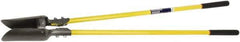 Ability One - 11" High Round Steel Post Hole Digger - 48" Long Fiberglass Straight Handle - Exact Tool & Supply