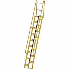 Vestil - 161-7/8" High 350 Lb Capacity 16 Step Alternating Tread Stair - Exact Tool & Supply