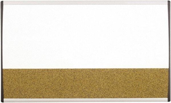 Quartet - 30" High x 18" Wide Combination, Bulletin/Magnetic Dry Erase - Porcelain, Includes Mounting Kit - Exact Tool & Supply