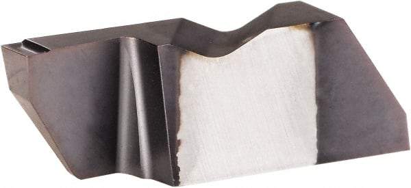 Kennametal - 3M300NFD K Grade KC5025, 3mm Cutting Width Carbide Grooving Insert - 6.35mm Max Depth of Cut, Left Hand, 0.19mm Corner Radius, AlTiN Finish - Exact Tool & Supply