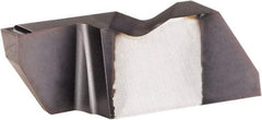 Kennametal - 3M300NFD K Grade KC5025, 3mm Cutting Width Carbide Grooving Insert - 6.35mm Max Depth of Cut, Left Hand, 0.19mm Corner Radius, AlTiN Finish - Exact Tool & Supply