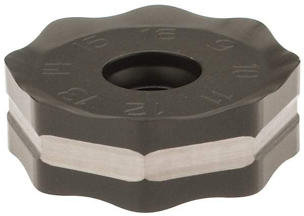 Seco - ONMU090520 M12 Grade MP2500 Carbide Milling Insert - TiCN/Al2O3 Finish, 0.228" Thick, 0.866" Inscribed Circle - Exact Tool & Supply