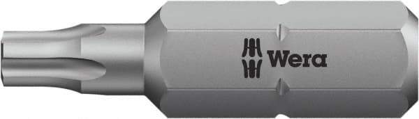Wera - 1/4" Drive, Pentalobe Screwdriver Bit - 1" OAL - Exact Tool & Supply