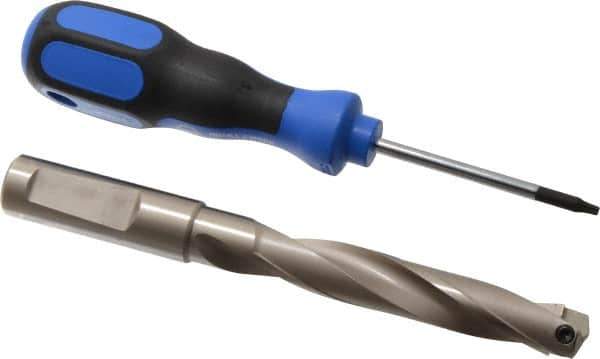 Guhring - 14.99mm Diam, 77.8mm Max Depth, 16mm Shank Diam, 150mm OAL, Replaceable Tip Drill - HT 800 WP Insert, Series 4108 - Exact Tool & Supply