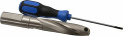 Guhring - 0.945 to 0.964" Diam, 78.1mm Max Depth, 1" Shank Diam, 115mm Flute, Replaceable Tip Drill - HT 800 WP Insert, Series 4107 - Exact Tool & Supply