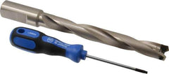 Guhring - 20.5 to 20.99mm Diam, 151mm Max Depth, 1" Shank Diam, 183mm Flute, 243mm OAL, Replaceable Tip Drill - HT 800 WP Insert, Series 4109 - Exact Tool & Supply