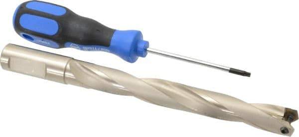 Guhring - 19 to 19.49mm Diam, 140.1mm Max Depth, 20mm Shank Diam, 169mm Flute, 221mm OAL, Replaceable Tip Drill - HT 800 WP Insert, Series 4109 - Exact Tool & Supply
