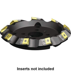 Kennametal - 10" Cut Diam, 17.15mm Max Depth, 2-1/2" Arbor Hole, 9 Inserts, LPNU 86.. Insert Style, Indexable Copy Face Mill - MEGA Cutter Style, 8,850 Max RPM, 2-3/8 High, Series MEGA - Exact Tool & Supply