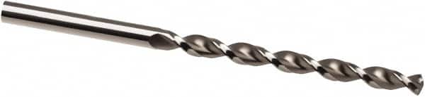 Taper Length Drill Bit: 0.0689″ Dia, 130 ° Bright/Uncoated, RH Cut, Parabolic Flute, Cylindrical Shank, Series 501