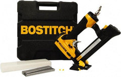 Stanley Bostitch - 1/2" Crown, 20 Gauge, 100 Staple Capacity Power Stapler - 1/4" Inlet, 70 to 120 psi Air Pressure, Includes Carrying Case - Exact Tool & Supply