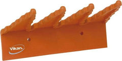 Vikan - 22 Lb, 6-1/2" Wide, 2-1/2" High, Polypropylene, Wall Bracket - 9-1/2" Long, 3 Holders - Exact Tool & Supply