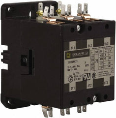 Square D - 3 Pole, 75 Amp Inductive Load, 440 Coil VAC at 50 Hz and 480 Coil VAC at 60 Hz, Definite Purpose Contactor - Exact Tool & Supply