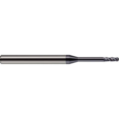 Harvey Tool - 0.9mm Diam, 0.105" LOC, 4 Flute Solid Carbide Ball End Mill - Exact Tool & Supply