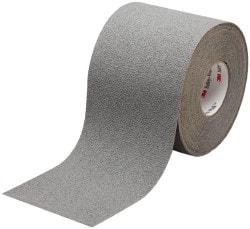 3M - Gray Solid Color Anti-Slip Vinyl Tape - 6" Wide x 60' Long - Exact Tool & Supply