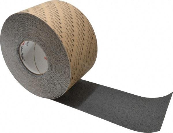 3M - Gray Solid Color Anti-Slip Vinyl Tape - 4" Wide x 60' Long - Exact Tool & Supply