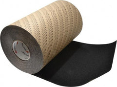 3M - Black Solid Color Anti-Slip Vinyl Tape - 12" Wide x 60' Long - Exact Tool & Supply