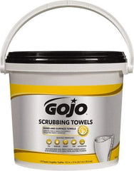 GOJO - Pre-Moistened Hand Cleaning Wipes - Canister, 12-1/4" x 10-1/2" Sheet Size, Red - Exact Tool & Supply