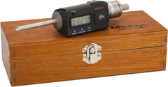 Mitutoyo - 0.275" to 0.35", IP65, TiN Finish, Electronic Inside Micrometer - 0.00005" Resolution, 0.0001" Accuracy - Exact Tool & Supply