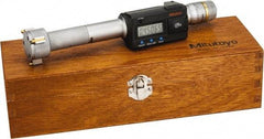 Mitutoyo - 1.2" to 1.6", IP65, TiN Finish, Electronic Inside Micrometer - 0.00005" Resolution, 0.00015" Accuracy - Exact Tool & Supply