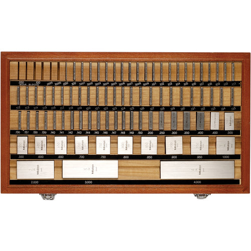 Square Gage Block Set - 81 Pieces - Grade 2 - Steel - Exact Tool & Supply