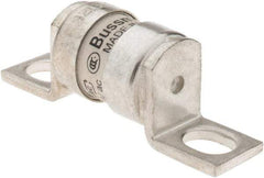 Cooper Bussmann - 150 VDC, 240 VAC, 32 Amp, Fast-Acting General Purpose Fuse - Bolt-on Mount, 56mm OAL, 200 (RMS Symmetrical) kA Rating, 12.7mm Diam - Exact Tool & Supply