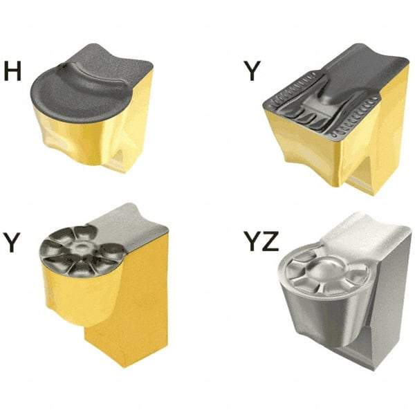 Iscar - 1008TAGB Grade IC8250, 10mm Cutting Width Carbide Grooving Insert - 7mm Max Depth of Cut, Neutral, 0.8mm Corner Radius, TiCN/Al2O3/TiN Finish - Exact Tool & Supply