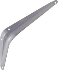 National Mfg. - 100 Lb Capacity, Gray Shelf Brackets - 6" Long x 8" High x 1.667" Wide - Exact Tool & Supply