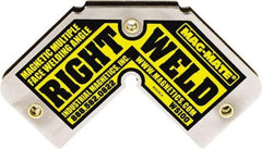 Mag-Mate - 4-3/4" Wide x 9/16" Deep x 2-3/4" High Ceramic Magnetic Welding & Fabrication Square - 40 Lb Average Pull Force - Exact Tool & Supply