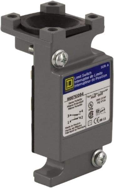 Square D - 4.2 Inch Long, Zinc Body, Limit Switch Plug In Unit - For Use with 9007, 9007C - Exact Tool & Supply